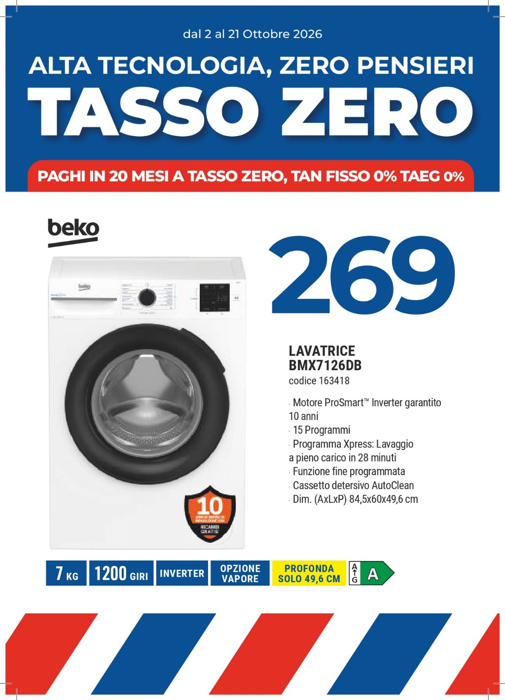 LAVATRICE BEKO BMX7126DB